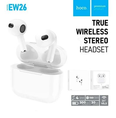 HOCO EW26 True Wireless Stereo Headset – White Color_img_1