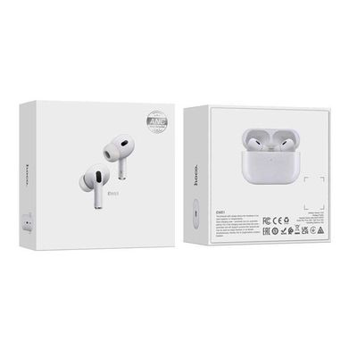 Hoco EW51 ANC True Wireless Bluetooth Earbuds – White Color_img_1