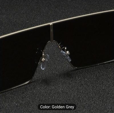 Men's Plastic One-piece Flat Top Trendy Casual Chic Lazy Style Glasses_img_1