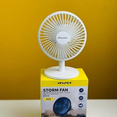 Awei F21 Mini Rechargeable Fan (2000mAh)- White Color_img_2