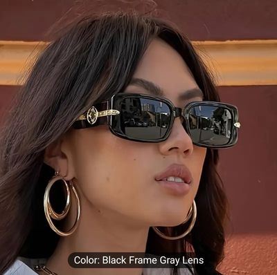 Stylish Black Square Fashion Glasses for Women_img_0