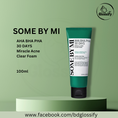 SOME BY MI - AHA, BHA, PHA 30 Days Miracle Acne Clear Foam (100ml)