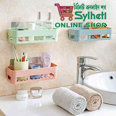 Kitchen And Bathroom Wall Shelf Square - Corner Self - Family color 1 pcs_img_1