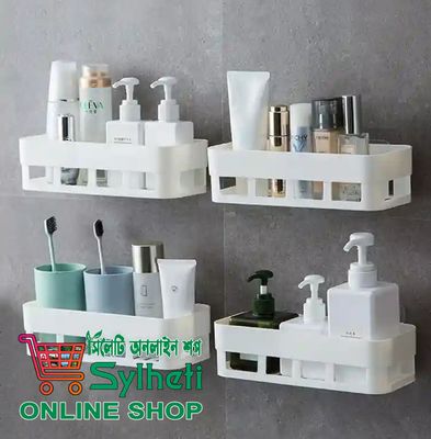 Kitchen And Bathroom Wall Shelf Square - Corner Self - Family color 1 pcs_img_3