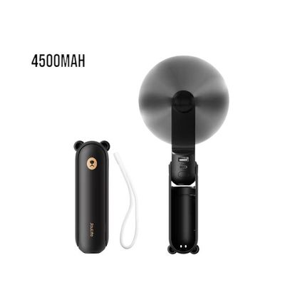 JISULIFE F8X Portable Fan & Power Bank 4500mAh – Black_img_0