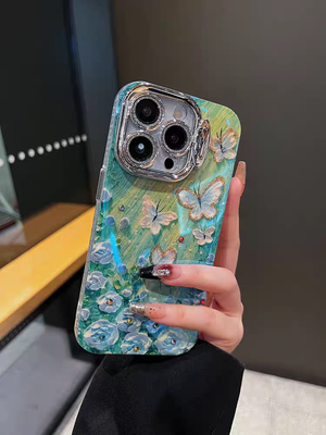 3D Rose Floral Butterfly Garden Case_img_3