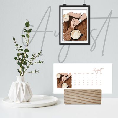 Minimal Desk Calendar - The Wooden Chronicle_img_3