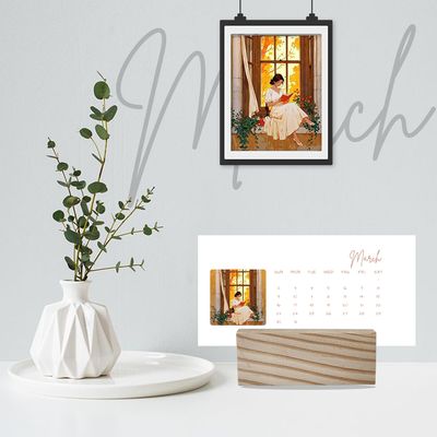 Minimal Desk Calendar - The Wooden Chronicle_img_7