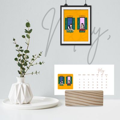Minimal Desk Calendar - The Wooden Chronicle_img_8
