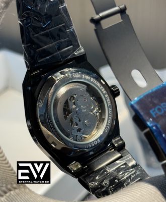FOSSIL AUTOMATIC FULL BLACK CH WHITE DIGITS_img_2