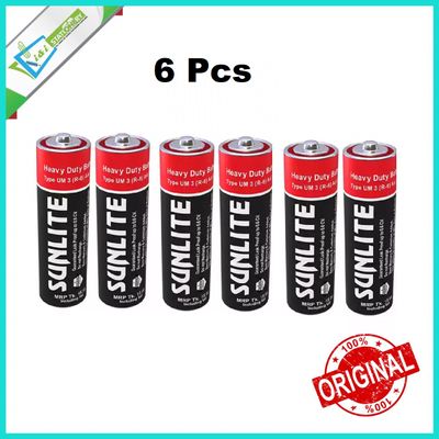 Sunlite Battery Heavy Duty Size AA 1.5V Pack of 6 pcs_img_1