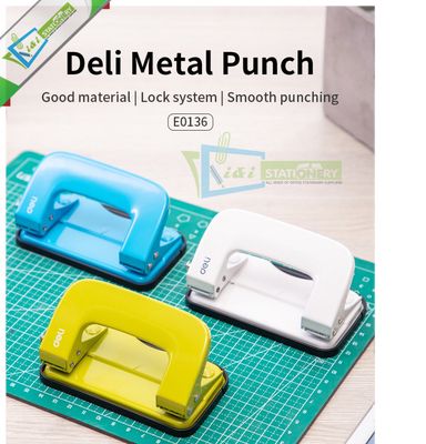 Deli Punch Machine E0136 10 sheets Punching Capacity Random Color 1 pcs_img_0