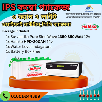 6 Fan 7 Light 1 wifi Router Computer Combo Package Home IPS / UPS inverter_img_0