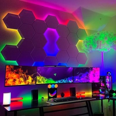 Nano Leaf Triangle Shapes RGBic LED Wall Panels।Smart Triangle Kit with APP & Remote Control ✨_img_2