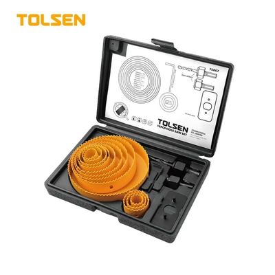 TOLSEN 16Pcs Hole Saw Set Drill Bit Kits for Plywood Drywall Wood Plastic 75867_img_2