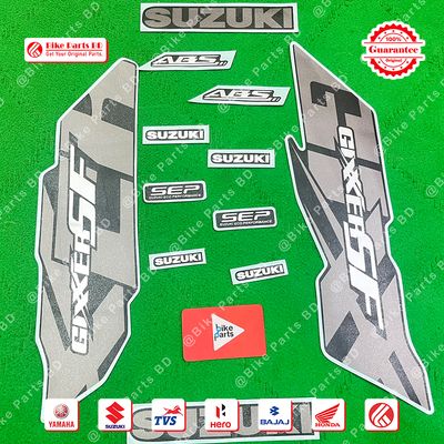 Full Set Sticker for Suzuki Gixxer SF (New Model-Mat Blue) bike._img_0