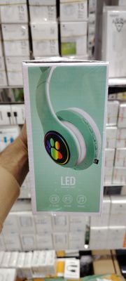 STN-28 Cute Cat Ears Stereo Bass LED Wireless Headphones_img_6