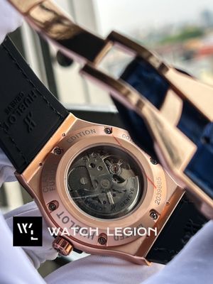 HUBLOT CLASSIC FUSION AUTO BLUE BELT ROSE GOLD CASE_img_4