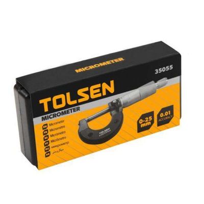 TOLSEN Micrometer Machinist Measuring w/ Case (0-25mm) 35055_img_2