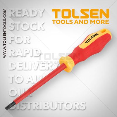 Tolsen VDE Flat Screwdriver (6.5mm x 150 mm) Model: 38003_img_1
