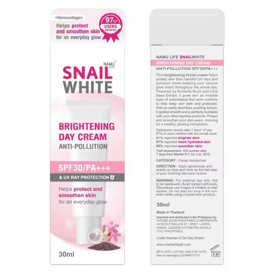 NAMU LIFE SNAILWHITE Brightening Day Cream SPF30/PA+++ 30ml_img_2