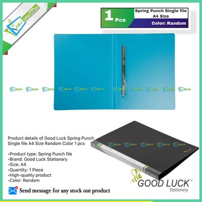 Good Luck Spring Punch Single file A4 Size Random Color 1 pcs_img_0