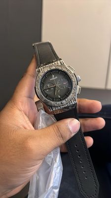 HUBLOT BELT ENGRAVED SILVER CASE RUBEL_img_0