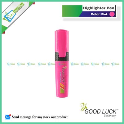 Good Luck Highlighter Pen Green / Yellow / Pink 1pcs_img_2