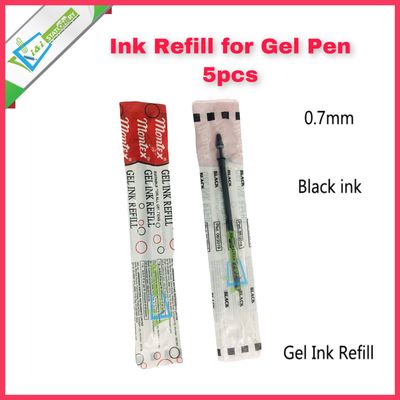 Montex Gel Ink Refill - 0.7mm Black 5 Pcs_img_0