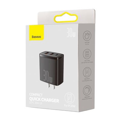 Baseus Compact Quick Charger 2U+C 30W_img_3