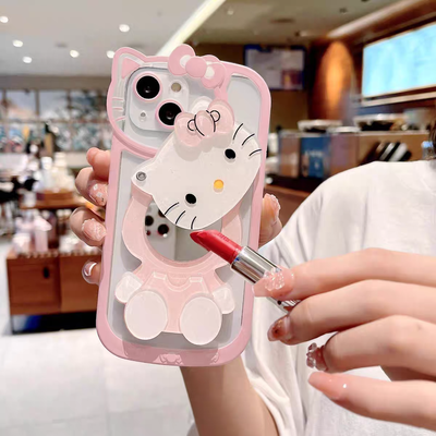 Cute Kitty Mirror Pink Sweet Girl Case_img_3