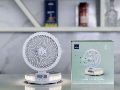WiWu FS05 Rechargeable fan (4000mAh battery, LED Display Controll Panel)- White Color_img_1