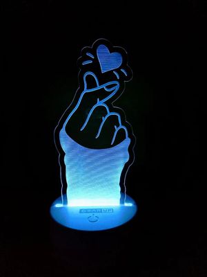 GearUP Acrylic Multicolor Night Lamp (Finger Heart)_img_0