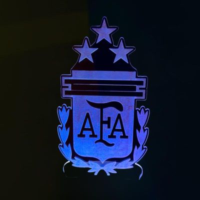 GearUP Acrylic Multicolor Night Lamp (Only Acrylic) Argentina Football Logo_img_0