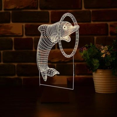 GearUP Acrylic Multicolor Night Lamp (Only Acrylic) Dolphin_img_0