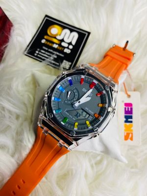 SKMEI 2100 Waterproof Countdown Stopwatch Led Light Electronic Movement Wristwatch_img_1