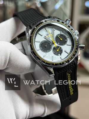 OMEGA SPEEDMASTER CHRONOGRAPH SILICONE BELT PANDA DIAL_img_1