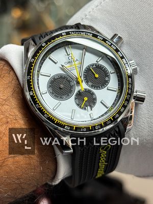 OMEGA SPEEDMASTER CHRONOGRAPH SILICONE BELT PANDA DIAL_img_2