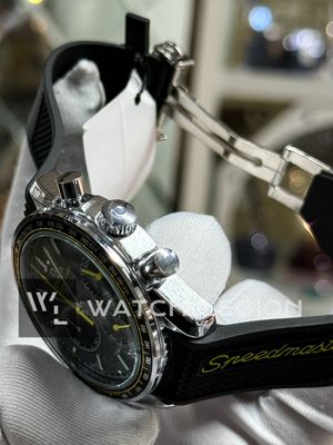 OMEGA SPEEDMASTER CHRONOGRAPH SILICONE BELT PANDA DIAL_img_4