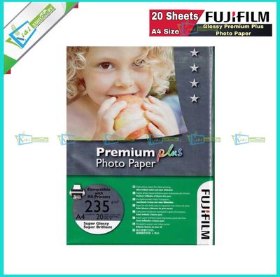 Fujifilm Glossy Photo Paper A4 Size , 180gsm 20 Sheets_img_0