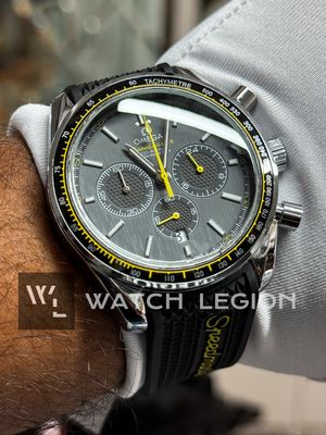 OMEGA SPEEDMASTER CHRONOGRAPH SILICONE BELT GREY DIAL_img_2