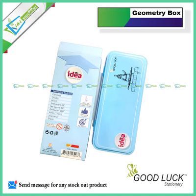 Good Luck Idea Geometry Box Mathematical Instruments Set color Pink or Sky blue_img_2