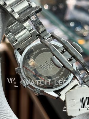 ARMANI CHAIN MATT SILVER BODY BLUE DIAL_img_3