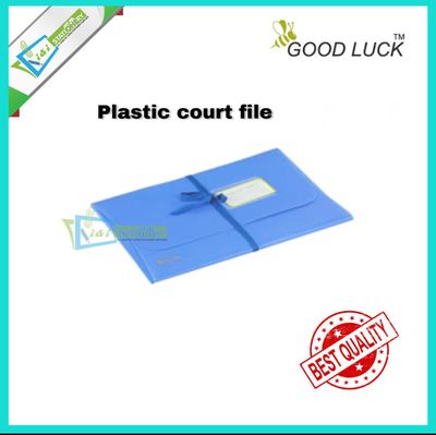 Good Luck Court File Plastic Pack of 6pcs Random Color_img_0