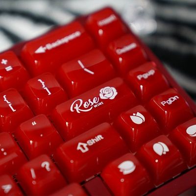 Weikav Rose Themed PC+UV Keycaps Set_img_0