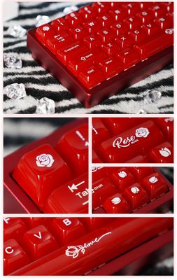 Weikav Rose Themed PC+UV Keycaps Set_img_3
