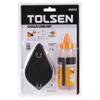 Tolsen Chalk Line Reel Set with Red Powder Bottle (30 Meters) Model:42012_img_5