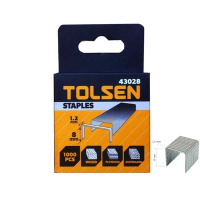 Tolsen 1000Pcs Staples Wire Refill (1.2 x 8mm ) Model: 43028_img_4