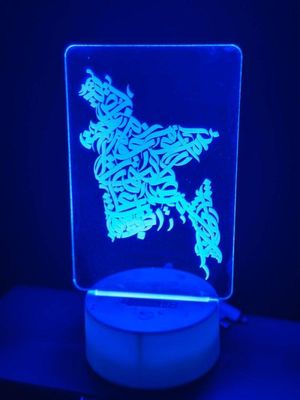 GearUP Acrylic Multicolor Night Lamp White (BD Map)_img_0