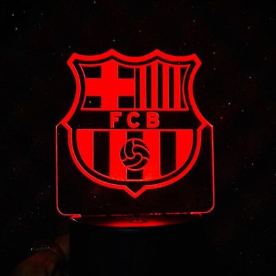 GearUP Acrylic Multicolor Night Lamp – FC Barcelona – White_img_0